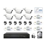 Kit de surveillance vidéo ahd 5 mpx 6 caméras ahd ir cables ip dvr 8 canaux hd 1 tb Kit de surveillance vidéo ahd 5 mpx 6 caméras ahd ir cables ip dvr 8 canaux hd 1 tb