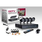 Kit de surveillance vid�o ccd dvr 4 canaux cam�ra infrarouge ir 24 led lan 3g