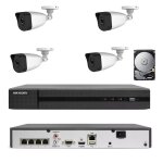 Kit de surveillance vido poe 4 canaux nvr 2 mpx h265 cloud ip hd 1 tb hikvision