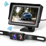 Kit de syst�me de cam�ra de recul sans fil 4. 3' - moniteur de vue arri�re voiture / camion / fourgonnette ...