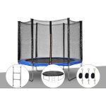 Jardideco - kit trampoline atlas ø 2, 44 m bleu + echelle + bâche de protection + kit d'ancrage Jardideco - kit trampoline atlas ø 2, 44 m bleu + echelle + bâche de protection + kit d'ancrage