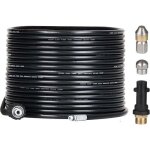 Kit de tuyau de 15 m pour nettoyeurs haute pression krcher avec buse et buse pivotante, kit professionnel ...