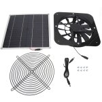 Sjlerst - kit de ventilateur de panneau solaire, ventilateur d'extraction solaire 100w, panneau  nergie ...