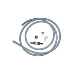 Kit de vidange adoucisseur d'eau avec clapet anti - retour + tuyau + collier de serrage - altech