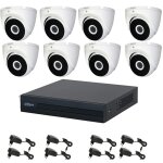 Kit video surveillance 8 cameras 5 mpx dahua dvr 8 canaux