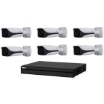 Kit vidosurveillance enregistreur dvr 2 ports hdmi et 6 camras box analogiques hdcvi ptz