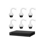 Kit de vid�osurveillance enregistreur dvr 2 ports hdmi et 6 cam�ras d�me analogiques hdcvi