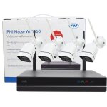 Kit de vid�osurveillance pni house wifi660 nvr 8 canaux et 4 cam�ras sans fil ext�rieures 3 mp, p2p, ...