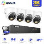 Kit de vid�osurveillance poe exterieure 4�5mp ip cam�ras audio 2 voies, vision nocturne couleur, d�tection ...