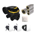 Kit vmc simple flux autorglable + interrupteur inverseur + gaines - easyhome auto colorline aldes 11026033kit ...