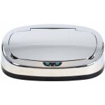 Kitchen move - couvercle de poubelle automatique majestic argent plastique