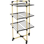 Kitchen move - etendoir  linge willis bois acier 30m