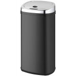 Kitchen move - poubelle automatique 42l noir / inox bat - 42ls02a black ss
