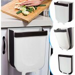 Kitchen poubelle pliable wall mounted pour voiture bureau � domicile 9l (blanc)