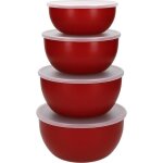 Kitchenaid ensemble 4 bols de cuisine empire red