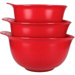 Kitchenaid ensemble de bols m�langeurs rouge imperial