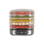 Kitchenchef - déshydrateur inox brossé 450w 5 plateaux amovibles Kitchenchef - déshydrateur inox brossé 450w 5 plateaux amovibles