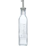 Kitchencraft bouteille d'huile et de vinaigre, verre, blanc, 5x5x26. 5 cm