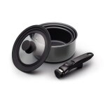 Kitchencraft masterclass batterie de cuisine à induction antiadhésive et empilable, poignée amovible ... Kitchencraft masterclass batterie de cuisine à induction antiadhésive et empilable, poignée amovible ...