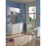 Moderna - kitchenette complte boreale 120x60 blanc mlamin