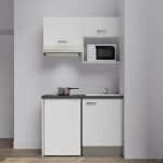 Kitchenette k02l - pt - 120 cm avec plan de travail et évier - emplacements frigo, hotte et micro - ondes ... Kitchenette k02l - pt - 120 cm avec plan de travail et évier - emplacements frigo, hotte et micro - ondes ...