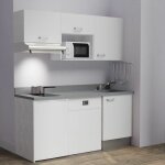 Cuisibane - kitchenette k55l - 180 cm - emplacements hotte, micro - ondes, frigo et lave - vaisselle ... Cuisibane - kitchenette k55l - 180 cm - emplacements hotte, micro - ondes, frigo et lave - vaisselle ...