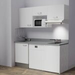 Cuisibane - kitchenette k55l - 180 cm - emplacements hotte, micro - ondes, frigo et lave - vaisselle ... Cuisibane - kitchenette k55l - 180 cm - emplacements hotte, micro - ondes, frigo et lave - vaisselle ...