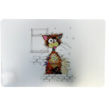 Set de table blanc chat ziggy 43 cm Set de table blanc chat ziggy 43 cm