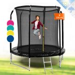 Klarfit - trampoline jumpstarter filet ø 2, 5 m 120 kg ø max. de la surface de saut 195 cm Klarfit - trampoline jumpstarter filet ø 2, 5 m 120 kg ø max. de la surface de saut 195 cm
