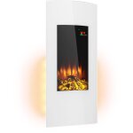 Klarstein chemine electrique encastrable, chauffage electrique de 2000w, fausse chemine decorative ...