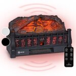 Klarstein chemin�e electrique d'int�rieur, chauffage electrique de 1800w, fausse chemin�e decorative ...