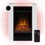 Cheminée electrique d'intérieur, chauffage electrique de 1800w, fausse cheminée decorative avec effet ... Cheminée electrique d'intérieur, chauffage electrique de 1800w, fausse cheminée decorative avec effet ...
