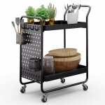 Klarstein desserte à roulettes, chariot de rangement et service sur roulettes, desserte cuisine et bar, ... Klarstein desserte à roulettes, chariot de rangement et service sur roulettes, desserte cuisine et bar, ...