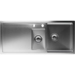 Klarstein �vier de cuisine 100x45 cm en acier inoxydable avec trop - plein et filtre inclus - �gouttoir ...