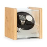 Klarstein - hanoi 2 remontoir automatique 2 montres 4 programmes 3 vitesses bambou