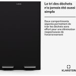 Klarstein - poubelle de cuisine 60 l (2x30 l) avec fonction de tri des d�chets, bac � compost amovible ...