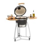 Klarstein - queensize barbecue kamado grille cuisson inox - noir