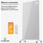Klarstein radiateurs chauffage radiant electrique ip24 chauffage salle de bain infrarouge intelligent ...