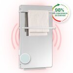 Klarstein smart chauffage infrarouge, 2000w radiateur electrique, contrle via commande tactile, dtection ...