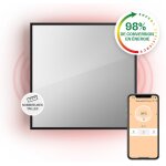 Klarstein - smart chauffage infrarouge, 500w radiateur electrique, contrle via app mobile wifi, dtection ...