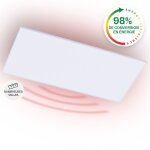 Klarstein - smart chauffage infrarouge, 700w radiateur electrique plafonnier, tlcommande, dtection ...