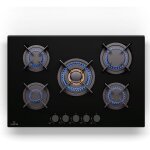 Klarstein - tables de cuisson � gaz plaque de cuisson gaz � 5 br�leurs table de cuisson encastrable � ...