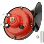 Klaxon de train 12 v 300 db �tanche pour moto camion train bateau voiture suv bateau - rouge