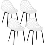 Lot de 4 chaises salle à manger, chaise scandinave, chaise en coque, chaise plastique, chaise de cuisine, ... Lot de 4 chaises salle à manger, chaise scandinave, chaise en coque, chaise plastique, chaise de cuisine, ...