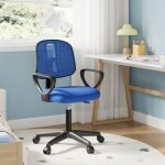 Klihome - chaise bureau enfant fauteuil de bureau, chaise ergonomique en maille respirante, dossier r�glable, ...