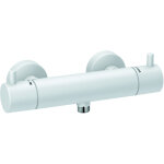 Kludi - bozz - mitigeur de douche thermostatique, blanc mat 352035338