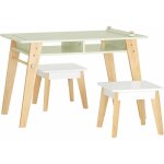 Sobuy - kmb92 - gr ensemble table d'enfant + 2 tabourets pour enfant, set de 3 pices table  dessin ...