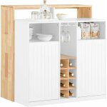 Knl07 - wn ilot central mange - debout placard de cuisine buffet de rangement multi - rangements avec ...