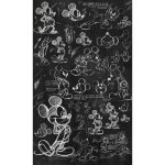 Komar - poster intiss tableau  la craie mickey disney 120x200cm
