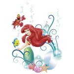 Stickers gant ariel de la petite sirne disney